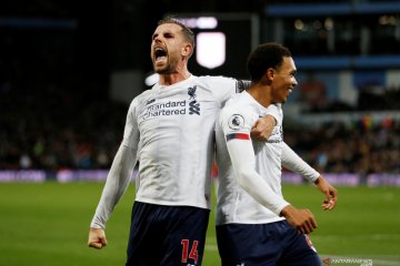 Gol dramatis Mane antar Liverpool taklukkan Aston Villa 2-1