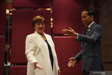 Presiden Jokowi - Direktur Pelaksana IMF bahas kondisi ekonomi global