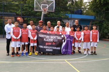 Hangtuah ambil bagian dalam turnamen basket KU-11 di Bangkok