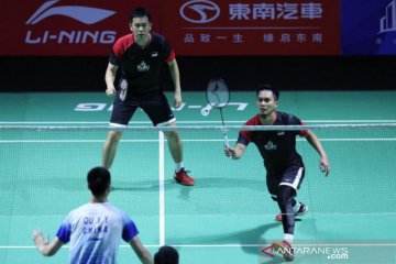 Ahsan/Hendra dihentikan Aaron/Soh di perempat final Fuzhou China Open