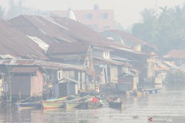 Kota Banjarmasin kembali terpapar kabut asap