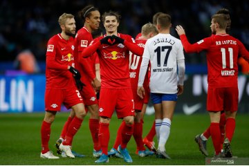 Leipzig lompat ke peringkat kedua setelah taklukkan Hertha