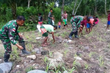 Warga perbatasan RI-PNG diajak TNI manfaatkan lahan kosong