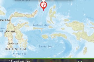 Gempa M 7,4 di perairan Maluku Utara, berpotensi tsunami