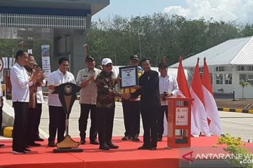 Jalan Tol Terbanggi Besar-Kayu Agung pecahkan rekor MURI