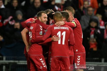Lumat Gibraltar 6-0, Denmark puncaki Grup D