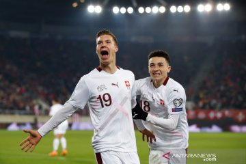 Atasi Georgia 1-0, Swiss perlebar peluang lolos putaran final