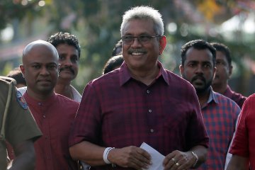 Gotabaya Rajapaksa unggul dalam pemilihan presiden Sri Lanka