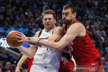 NBA : Maverics kalahkan Raptors, Luca Doncic cetak 26 poin dan 7 assist