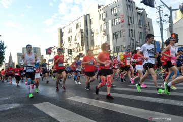 9.000 pelari ambil bagian di Shanghai Marathon