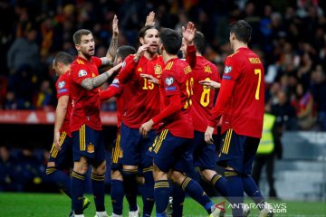 Spanyol, Swedia dan Norwegia kompak tutup Grup F dengan kemenangan
