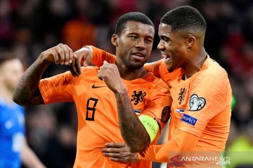 Belanda pesta lima gol ke gawang Estonia