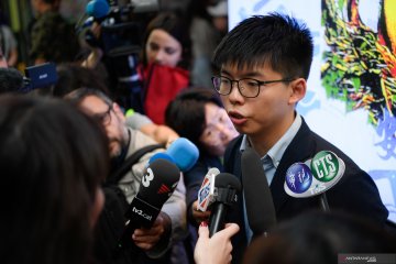 Pegiat demokrasi Hong Kong Joshua Wong ditangkap