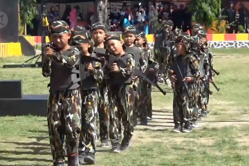 Atraksi anak TK meriahkan HUT Brimob di Palu