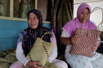 Tas purun  kerajinan Kalsel yang tembus pasar  luar negeri