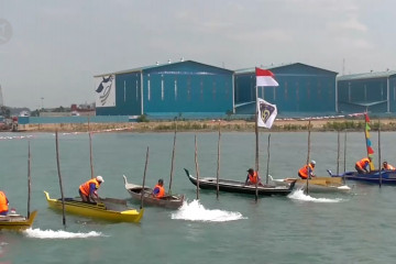 Ditpolairud Kepri gelar lomba sampan ting-ting dan campang sampan