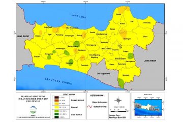 BMKG: sebagian wilayah Jawa Tengah hadapi hujan normal selama Desember