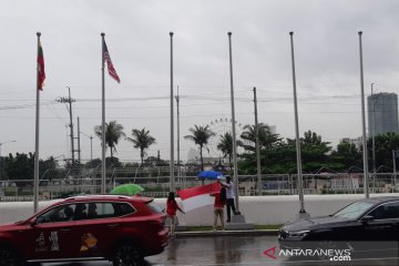 Hujan angin landa Manila, bendera kontingen SEA Games 2019 diturunkan