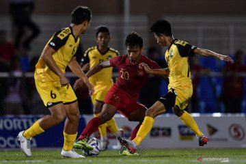 Aksi Osvaldo Haay saat Indonesia kalahkan Brunei 8-0