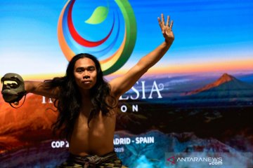 Tari Bali Hanoman tampil saat Pembukaan Paviliun Indonesia COP 25