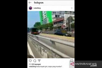 Polda Metro jelaskan alasan truk Brimob masuk jalur busway lawan arah