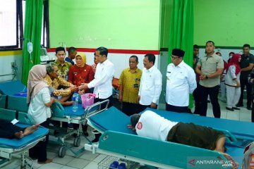 Jokowi sidak pemanfaatan BPJS Kesehatan RSUD Cilegon