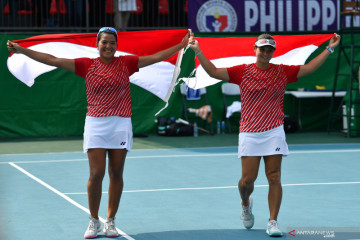 Tenis ganda putri Indonesia raih emas
