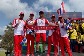 Tim balap Indonesia raih perak setelah kalah tipis dari Thailand