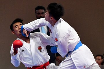 Rifki Arrosyiid sumbang perak di kumite 60 kg putra