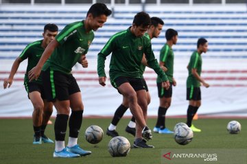 Latihan timnas U-22 Indonesia jelang laga final SEA Games 2019