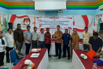 KPU Kabupaten Muna kunjungan kerja ke KPU Medan