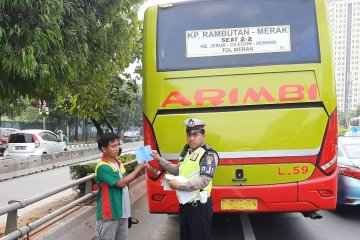 PJR Polda Metro tilang 93 pelanggar lalin di Tol Dalam Kota