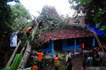 Bencana angin puting beliung di Kudus