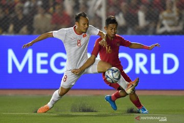 Final sepak bola SEA Games 2019, Indonesia tertinggal satu gol dari Vietnam di babak I