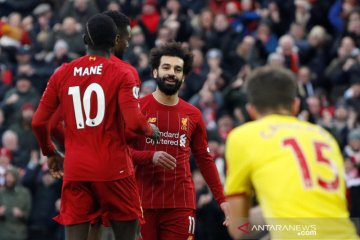 Liga Inggris:  Salah cetak dua gol, Liverpool kalahkan Watford 2-0