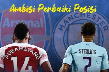 Arsenal vs Manchester City, ambisi perbaiki posisi