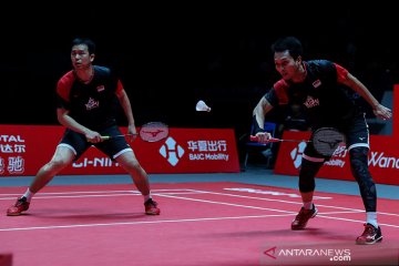 Hendra/Ahsan lalui empat besar ke babak final BWF Finals 2019