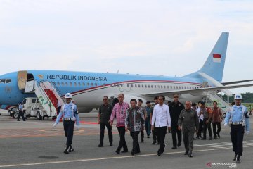 Presiden Joko Widodo mulai kunjungan kerja ke Kalimantan Timur