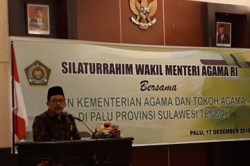 Wakil Menteri Agama silaturahim dengan tokoh lintas agama di Sulteng