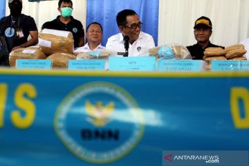 Pemusnahan Narkoba hasil tangkapan BNN Sulsel