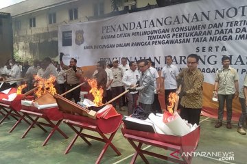 Kemendag musnahkan ribuan barang impor ilegal, total Rp15 miliar