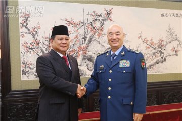 Prabowo kunjungan kehormatan ke Wakil Ketua Komisi Militer China