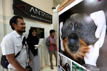 Pameran foto lingkungan HUT LKBN Antara