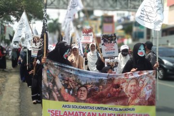 Aliansi Masyarakat Muslim Lampung peduli Uighur gelar aksi solidaritas