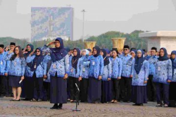 Hari Ibu, seluruh petugas upacara Pemprov DKI Jakarta perempuan