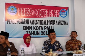 BNN Palu ungkap lima kasus narkoba sepanjang 2019