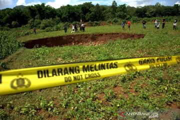 Tanah amblas di Maros