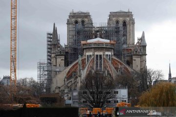 Setahun setelah terbakar, Notre-Dame kembali bunyikan lonceng
