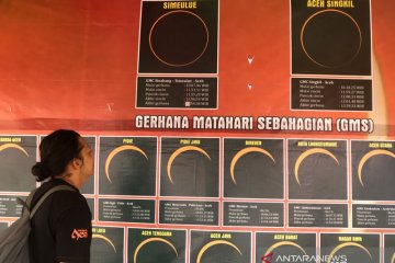 Gerhana matahari akan menyapa seluruh daerah di Aceh