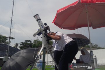 Di Yogyakarta, Gerhana matahari cincin hanya tampak sebagian